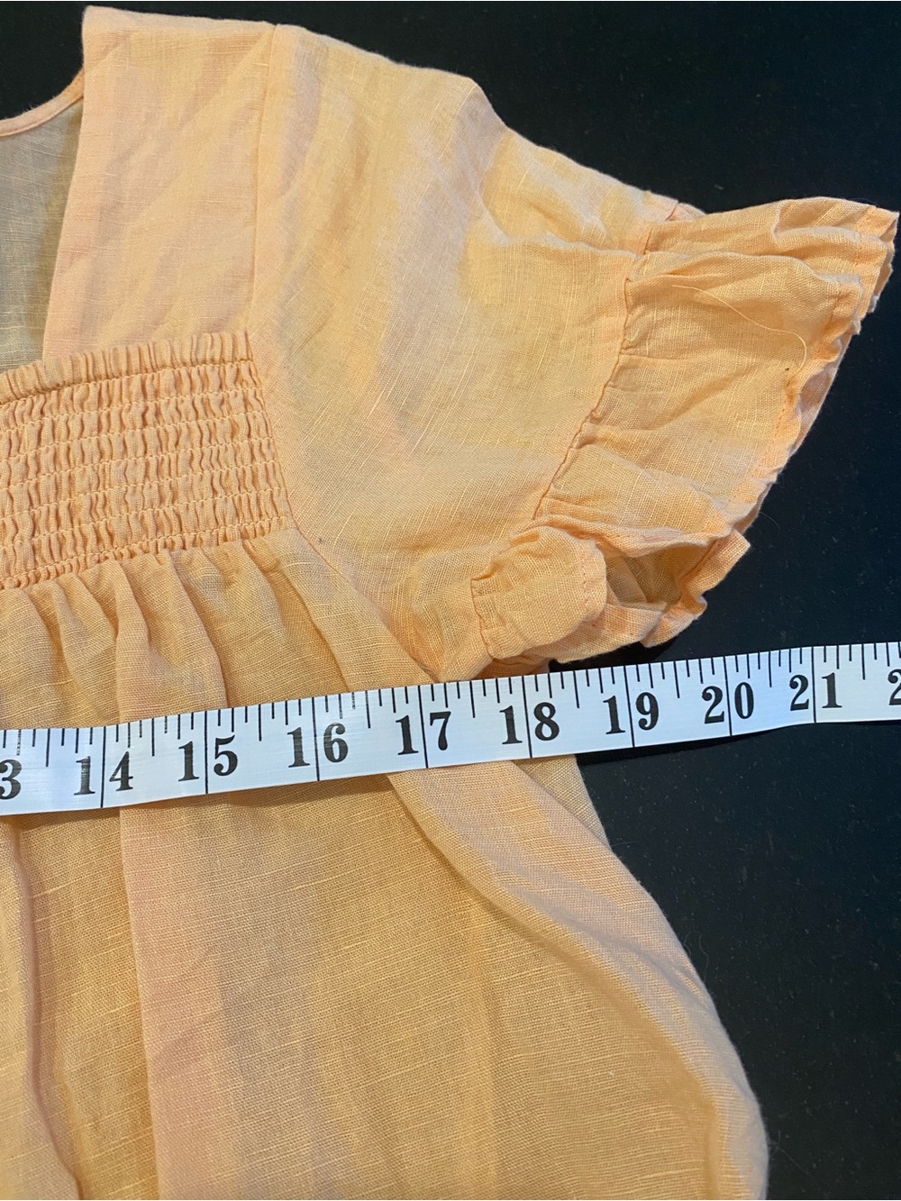 Free People Boho Gypsy Flowy Linen-Blend Ruffled Tiered Mini Dress Tunic Size M - Picture 8 of 10